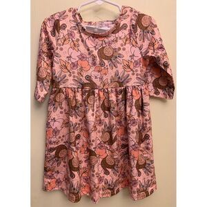 Clover Cottage fall dress  Turkey and pumpkins size 3T NWT